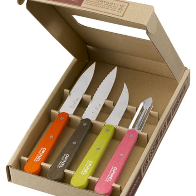 Opinel Les Εssentials 50's Σετ Μαχαιριών Κουζίνας 4 τμχ