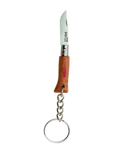 Opinel Traditional Pocket Knife Keychain With Beech Handle N°02 3,5 cm