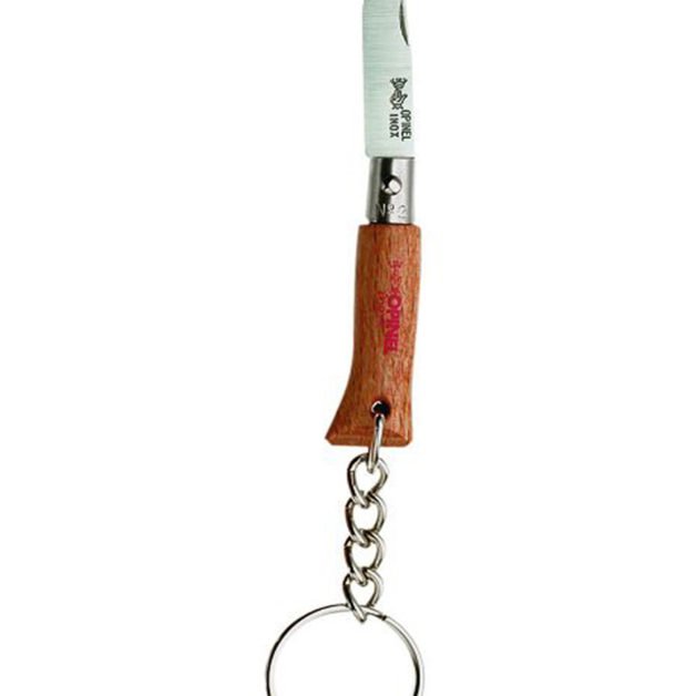 Opinel Traditional Pocket Knife Keychain With Beech Handle N°02 3,5 cm