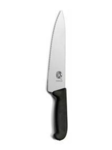 Victorinox Fibrox Μαχαίρι Σεφ Μισό Οδοντωτό 25 εκ