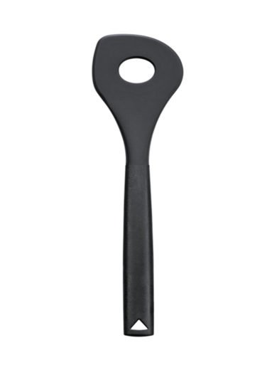 Silicone mixing spoon, black