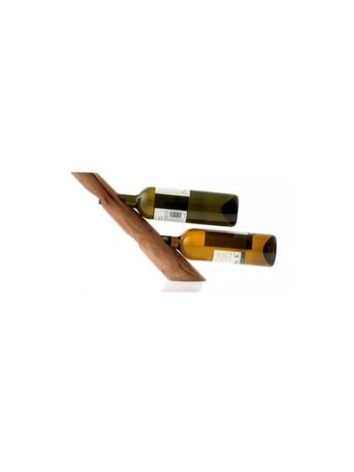 Cretan Knives Skalidakis Olive Wood Holder for 2 Wine Bottles