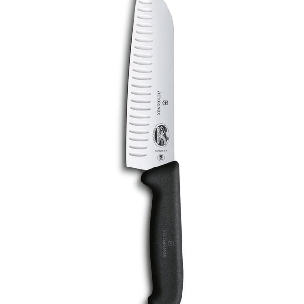 Victorinox Fibrox Santoku Knife Fluted Edge 17 cm