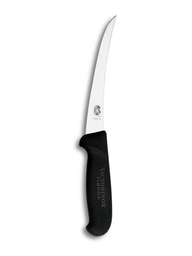 Victorinox Fibrox Boning Knife Narrow Curved Blade Various Sizes