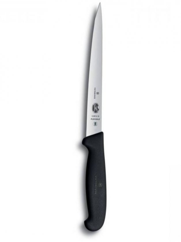 Victorinox Fibrox Filleting Knife Extra Flexible Blade Straight Edge 18 cm