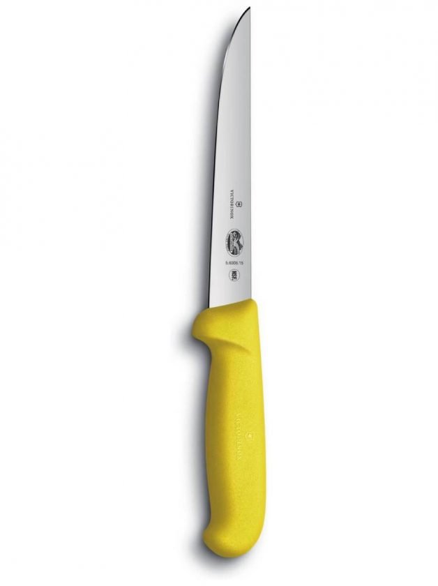 Victorinox Fibrox Boning Knife Straight Wide Blade 15 cm Various Colors