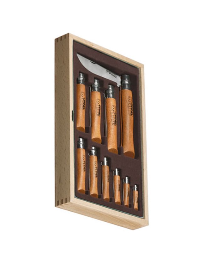 Opinel Traditional Carbon Steel Εκθετήριο Ταμείου Ξύλινο Με Τζάμι Opinel Traditional Carbon Steel Εκθετήριο Ταμείου Ξύλινο Με Τζάμι