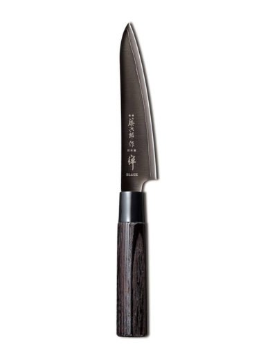 Tojiro Black Zen Paring Knife With Chestnut Wood Handle 13 cm