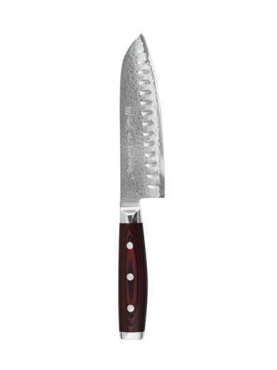 Yaxell Super Gou Santoku Knife Hollow Edge 16,5 cm