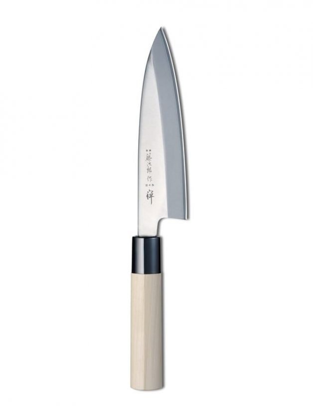 Tojiro Zen 3Layered Cobalt Deba Knife With Magnolia Wood Handle 15,5 cm