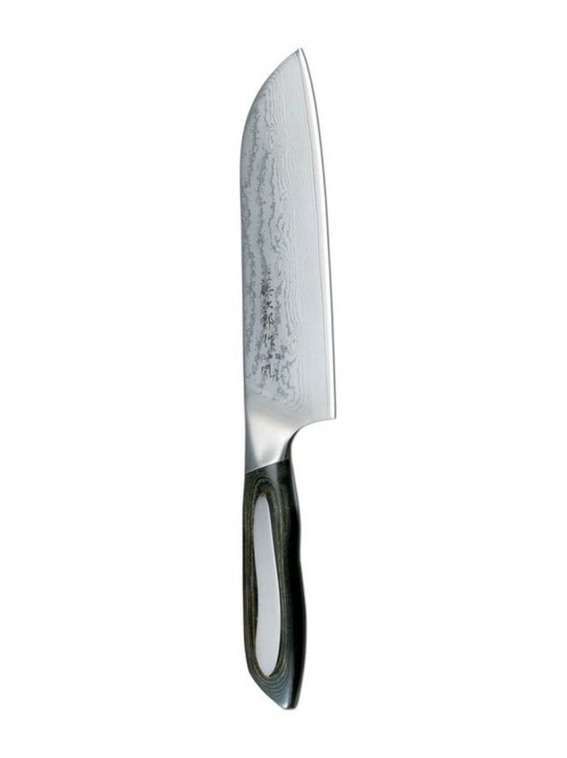 Tojiro Flash DP Damascus Santoku Knife 18 cm