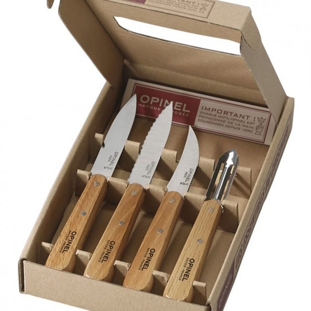 Opinel Les Essentiels Natural Set Of 4 Kitchen Knives