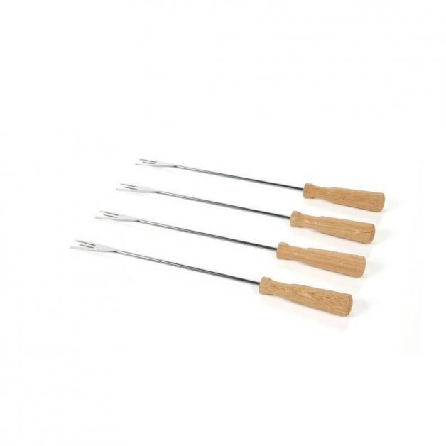 Boska Oslo, Fondue Forks 4pcs. Oak