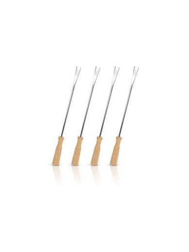 Boska Oslo, Fondue Forks 4pcs. Oak