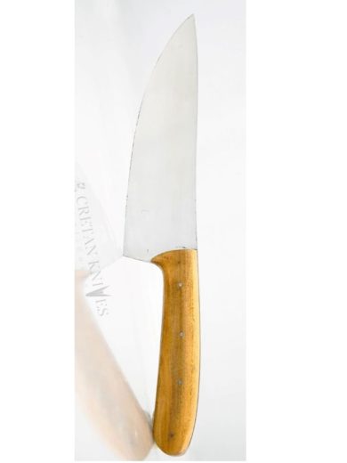 Handmade Chef Knife Stainless Steel Blade and Olive Wood Handle. CretanKnives Skalidakis In Various Sizes