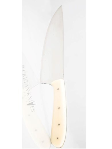 Handmade Chef Knife Stainless Steel Blade and Plexi Glass Handle. Cretan Knives Skalidakis Various Sizes