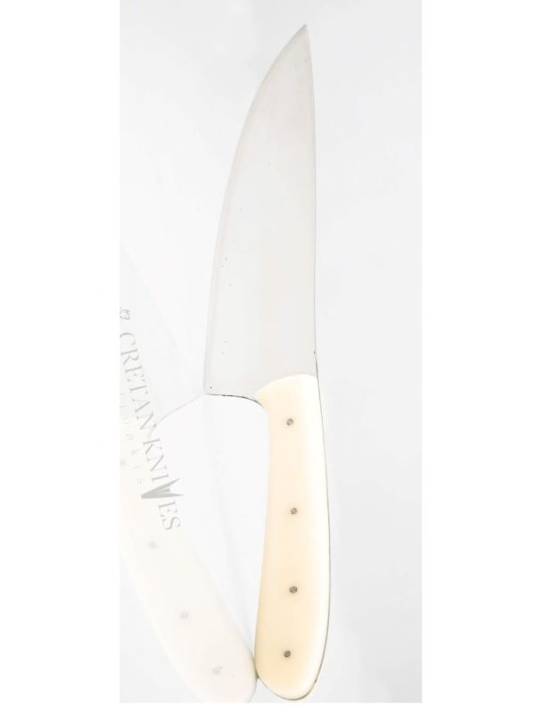 Handmade Chef Knife Stainless Steel Blade and Plexi Glass Handle. Cretan Knives Skalidakis Various Sizes