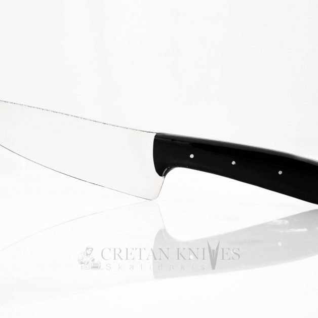 Handmade Chef Knife 18cm, Stainless Steel Blade and Plexi Glass Handle. Cretan Knives Skalidakis