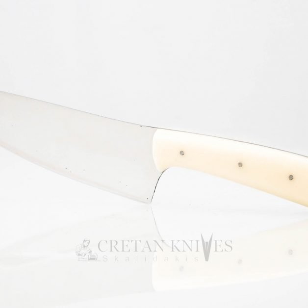 Handmade Chef Knife Stainless Steel Blade and Plexi Glass Handle. Cretan Knives Skalidakis Various Sizes