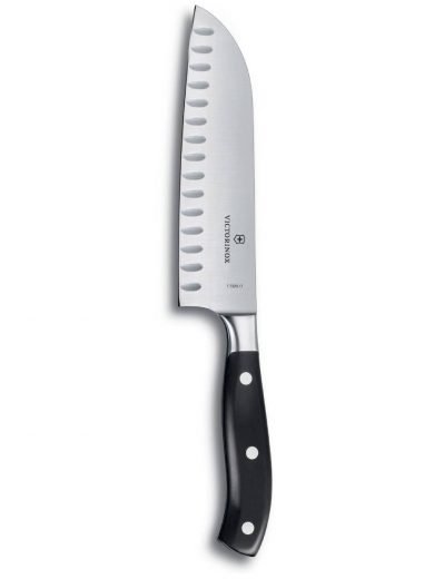 Victorinox Grand Maître Forged Santoku Knife Fluted Edge 17 cm