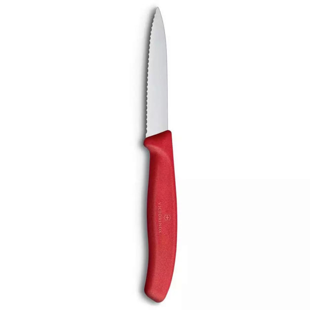 Victorinox Swiss Classic Paring Knife Wavy Edge Pointed Tip Various Colors and Sizes