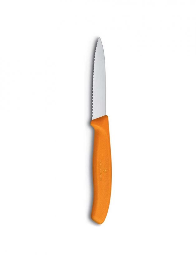 Victorinox Swiss Classic Paring Knife Wavy Edge Pointed Tip Various Colors and Sizes Victorinox Swiss Classic Paring Knife Wavy Edge Pointed Tip Various Colors and Sizes