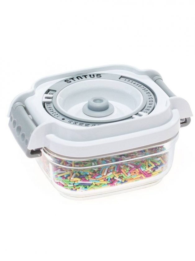 Status, Vacuum Food Storage Container Square 150 ml Ideal For Babies, White Status, Vacuum Food Storage Container Square 150 ml Ideal For Babies, White