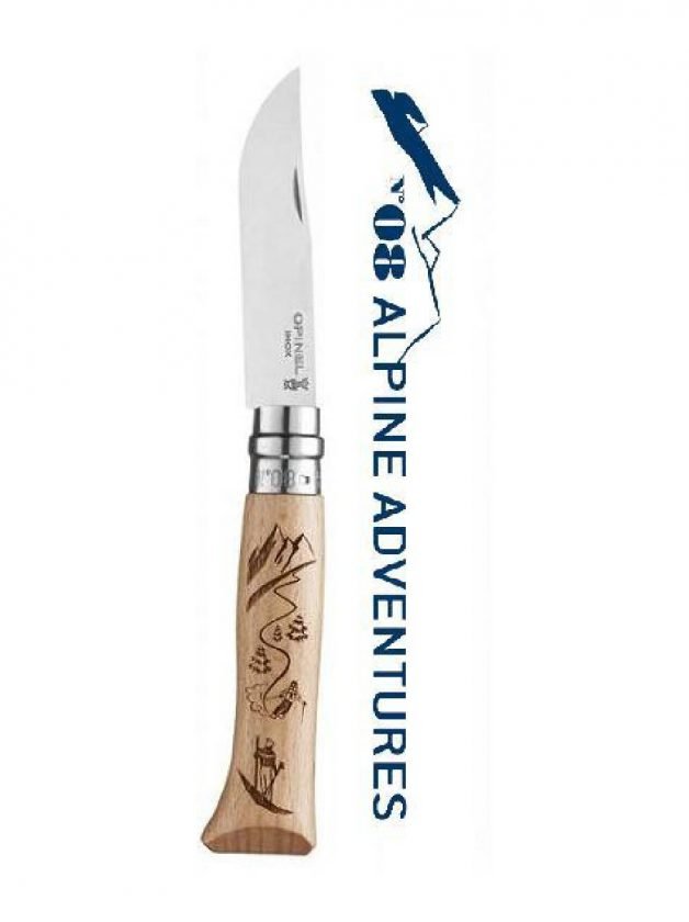 Opinel Traditional Alpine Adventures Pocket Knife Ski N°08