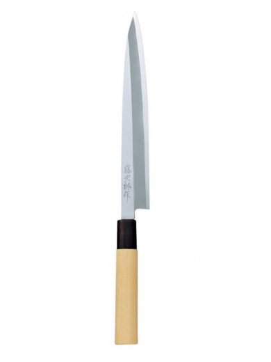 Tojiro Shirogami Yanagi Sashimi Knife With Magnolia Wood Handle 21 cm