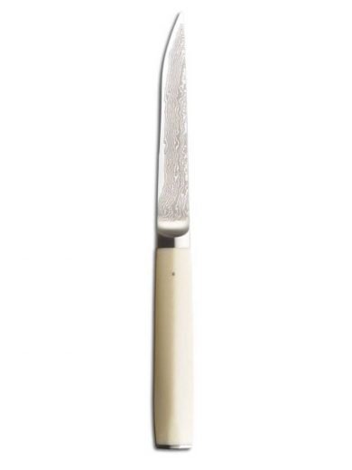 Tojiro Wakisashi Table Knife With White Mikarta Handle 8 cm