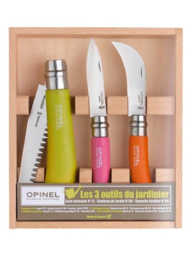 Opinel Traditional Coloured Gardener Tool Box Set
