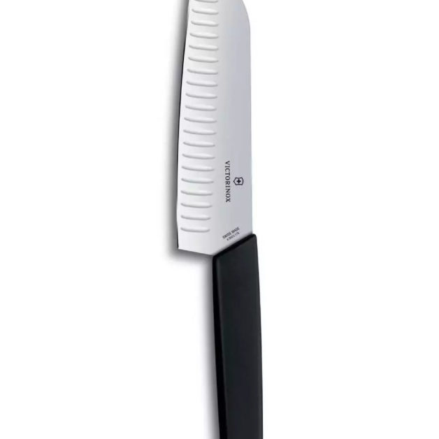 Victorinox Swiss Modern Santoku Knife Fluted Edge Various Colors 17 cm