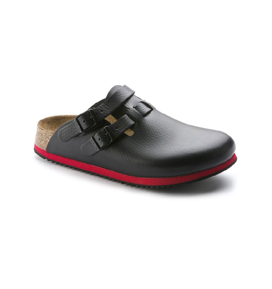 Red on sale birkenstock clogs