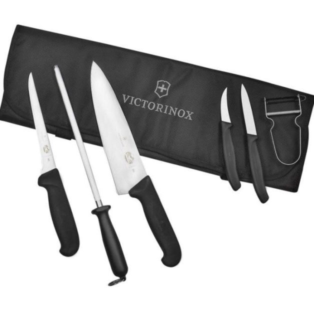 Victorinox Σετ Μαχαίρια Για Σεφ Και Θήκη Μεταφοράς Προσφορά Για Σπουδαστές 6 τμχ