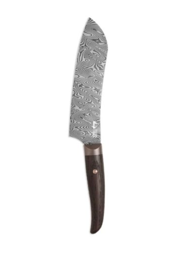 DUE CIGNI Coquus Santoku knife 18 cm Granadillo Wood