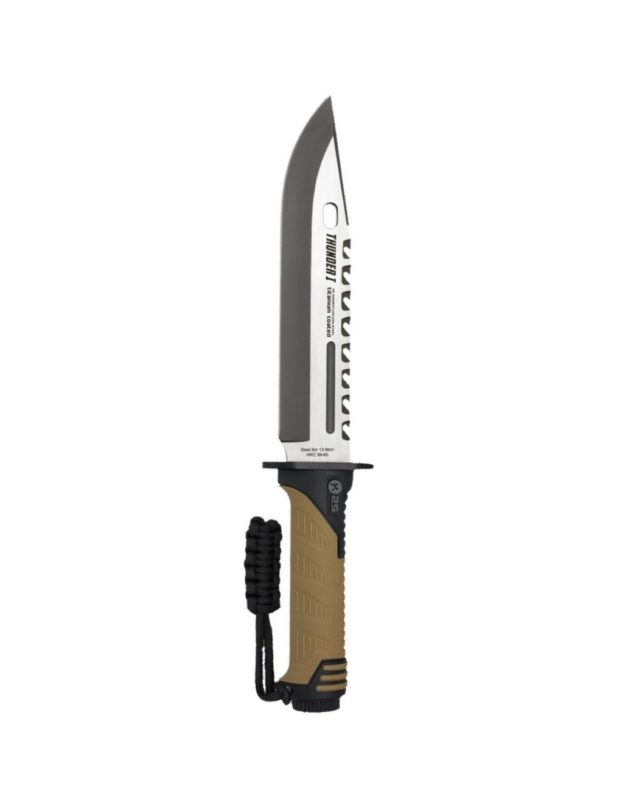 K25 Thunder I Tactical knife 20 cm + Coyote sheath