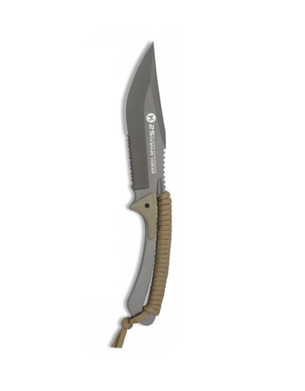 K25 Tactical Knife 13.3 cm Cord Wrapped + Sheath