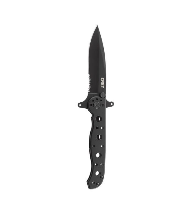 CRKT Tripple Point Serrations Folding Knife 8 cm Black