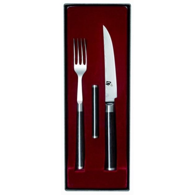 KAI Shun Classic Cutlery set Black Stainless Steel 2pcs